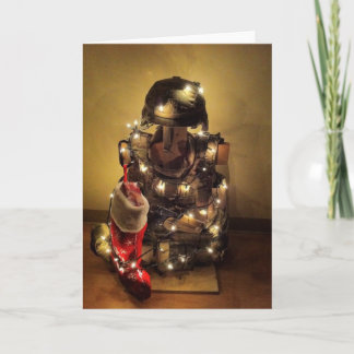 Weihnachtsbaum des Einsatzberechtigten Feiertagskarte