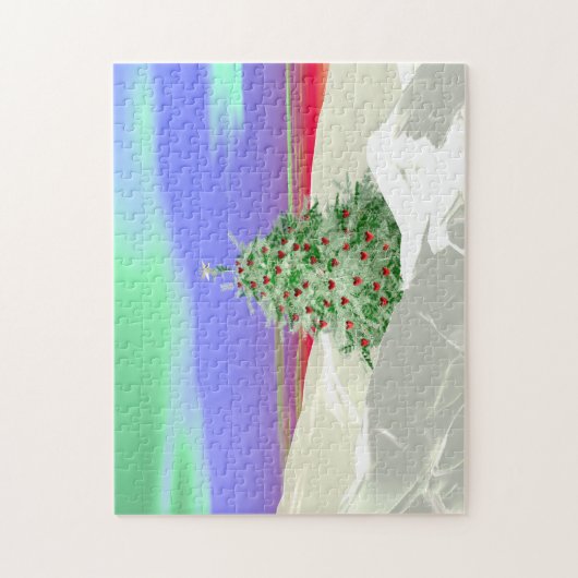 Weihnachtsbaum des Herzens Puzzle (Vertikal)