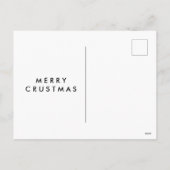 Weihnachtsbaum des lustigen Pizza-Liebhabers Feiertagspostkarte (Rückseite)