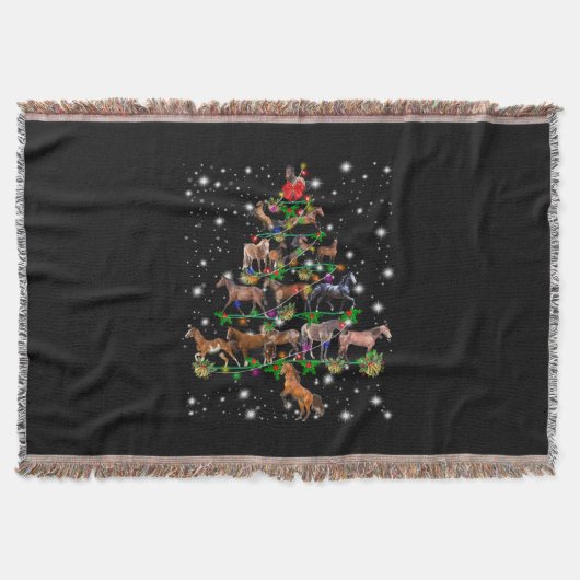 Weihnachtsbaum des Pferdes, bedeckt durch Blitzlic Decke (Vorderseite)