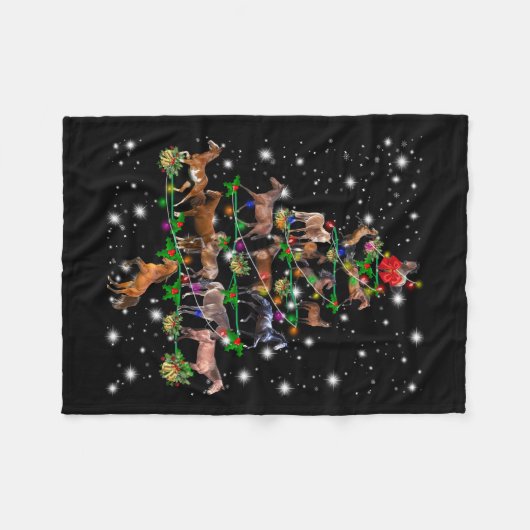 Weihnachtsbaum des Pferdes, bedeckt durch Blitzlic Fleecedecke (Vorderseite (Horizontal))