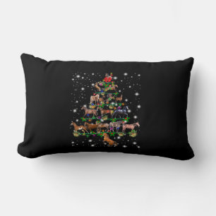 Weihnachtsbaum des Pferdes, bedeckt durch Blitzlic Lendenkissen