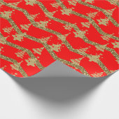 Weihnachtsbaum des Roten Glitzer Geschenkpapier (Ecke)