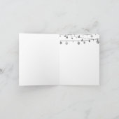 Weihnachtsbaum des SCHICKSALS Feiertagskarte (Innenseite)