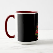 Weihnachtsbaum-Design aus Feuerwehrautos Tasse (Links)