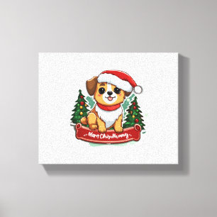 Weihnachtsbaum-Design Holiday Pet Bekleidung Leinwanddruck