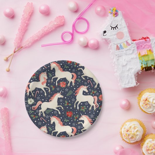 Weihnachtsbaum-Design Pappteller (Party)