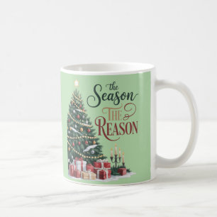 Weihnachtsbaum Die Saison Der Grund Kaffeetasse