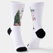 Weihnachtsbaum Die Saison Der Grund Socken (Gewinkelt)
