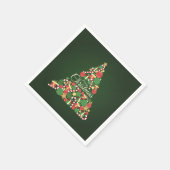 Weihnachtsbaum-Dinnerparty Serviette (Ecke)