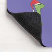 Weihnachtsbaum Dinosaur Mousepad (Ecke)