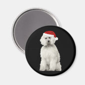 Weihnachtsbaum Dog Puppy Watercol Magnet (Vorderseite/Rückseite)