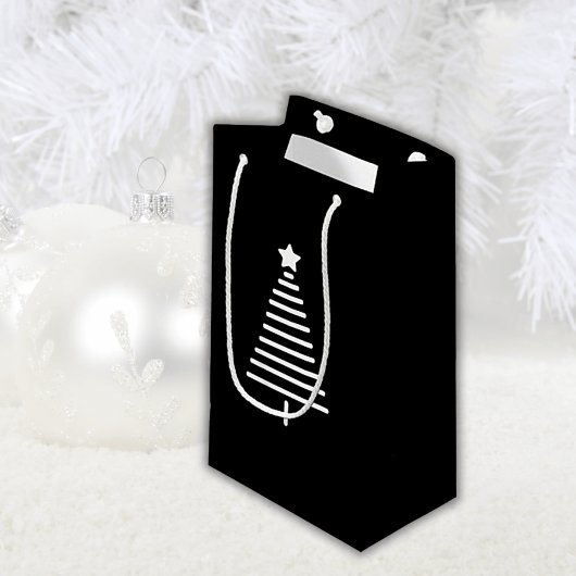 Weihnachtsbaum Doodle Geschenktasche Kleine Geschenktüte