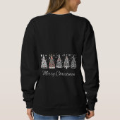 Weihnachtsbaum Doodle Russian Winter Merry Christm Sweatshirt (Rückseite)