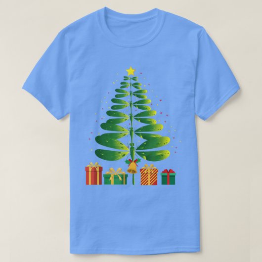 Weihnachtsbaum Dragonfly Funny Xmas Entomologe E T-Shirt (Design vorne)