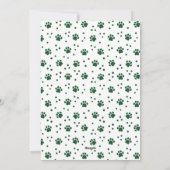 Weihnachtsbaum druckt Hunde-Fotos Feiertagskarte (Rückseite)