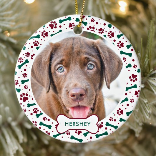 Weihnachtsbaum druckt Personalisiertes Foto für Ha Keramik Ornament