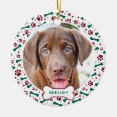 Weihnachtsbaum druckt Personalisiertes Foto für Ha Keramik Ornament (Vorne)