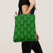 Weihnachtsbaum Dunkelgrüner Hintergrund Tote Tasch Tasche (Von Nahem)