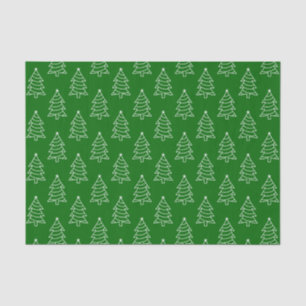 Weihnachtsbaum Dunkelgrünes Hintergrundpapier Seidenpapier