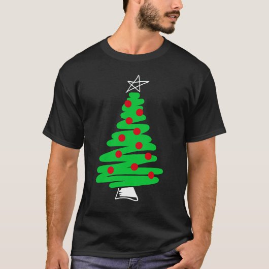 Weihnachtsbaum-Dunkelheits-T - Shirt (Vorderseite)