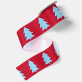 Weihnachtsbaum Dunkelrot Satinband (Rückseite)