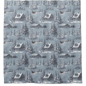 Weihnachtsbaum Duschvorhang (Vorderseite)