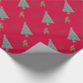 Weihnachtsbaum-Efeu der Saison Geschenkpapier (Ecke)