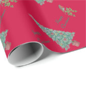 Weihnachtsbaum-Efeu der Saison Geschenkpapier (Rolleneckpunkt)