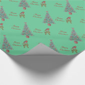 Weihnachtsbaum-Efeu saisonal Geschenkpapier (Ecke)