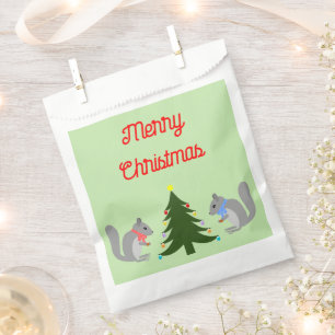 Weihnachtsbaum Eichhörnchen nach Maß dekorieren Geschenktütchen