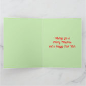 Weihnachtsbaum Eichhörnchen nach Maß dekorieren Karte (Innenseite)