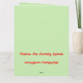 Weihnachtsbaum Eichhörnchen nach Maß dekorieren Karte (Rückseite)