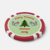 Weihnachtsbaum Eichhörnchen nach Maß dekorieren Pokerchips (Einzeln)