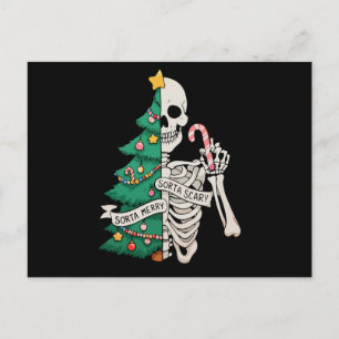 Weihnachtsbaum ein bisschen fröhlich ein bisschen feiertagspostkarte