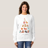 Weihnachtsbaum - Ein Schwanz-Wagner-Urlaub Sweatshirt (Vorne ganz)