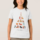 Weihnachtsbaum - Ein Schwanz-Wagner-Urlaub Tri-Blend Shirt (Vorderseite)