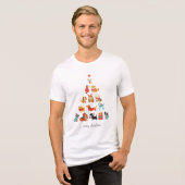 Weihnachtsbaum - Ein Schwanz-Wagner-Urlaub Tri-Blend Shirt (Vorderseite voll)