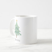 Weihnachtsbaum Einfach festlich Kaffeetasse (Vorderseite Links)