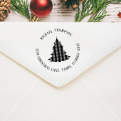 Weihnachtsbaum Einfache Niedliche Rücksendeadresse Permastempel
