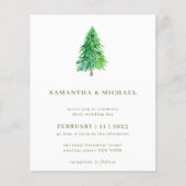 Weihnachtsbaum Einfaches elegantes Budget Flyer (Vorne)