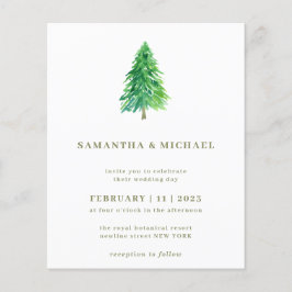 Weihnachtsbaum Einfaches elegantes Budget Flyer