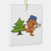 Weihnachtsbaum-Einkaufsverzierung T. Rex Keramikornament (Rechts)