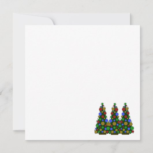 Weihnachtsbaum Einladung (Rückseite)