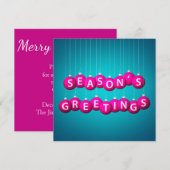 Weihnachtsbaum Einladung (Vorne/Hinten)