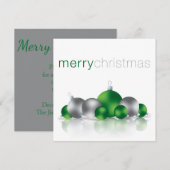 Weihnachtsbaum Einladung (Vorne/Hinten)