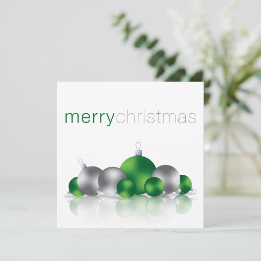 Weihnachtsbaum Einladung (Stehend Vorderseite)