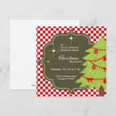 Weihnachtsbaum Einladung (Vorne/Hinten)