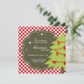Weihnachtsbaum Einladung (Stehend Vorderseite)