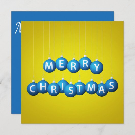 Weihnachtsbaum Einladung (Vorne/Hinten)